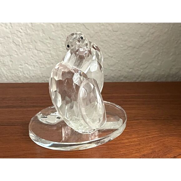 Shannon Crystal Godinger Faceted Love Birds Glass Figurine Sculpture 4" Tall - Picture 3 of 12